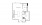A5 - Studio floorplan layout with 1 bath and 444 square feet.